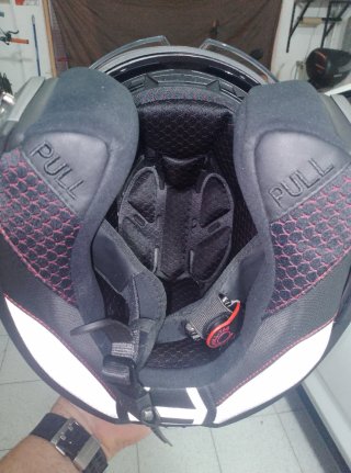 Casco Moto Modular Gris L52