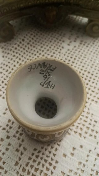 Antica ciotola per uova in ceramica smaltata FRANCE