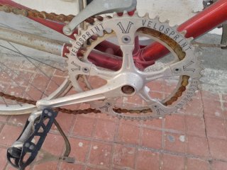 Bicicletta Corsa Mino Denti Rossa Vintage