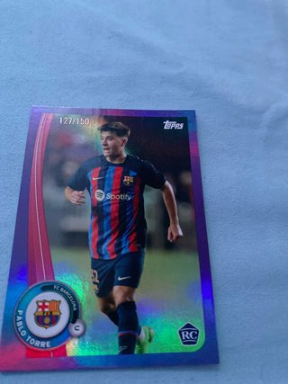 Carta Topps Pablo Torre 127/150 FC Barcelona