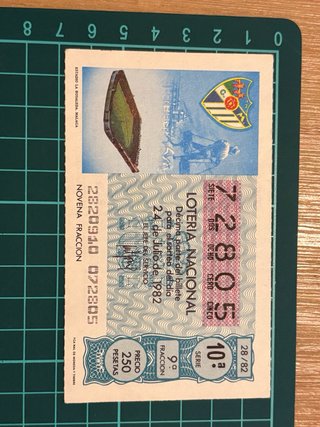 Lotería Nacional 1982  1 EURO UNIDAD