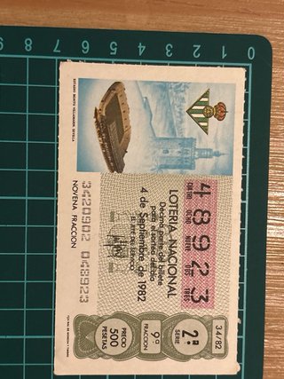 Lotería Nacional 1982  1 EURO UNIDAD