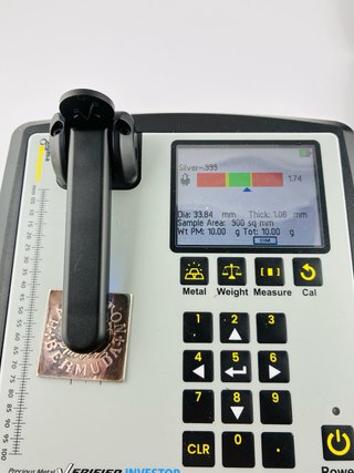 Plata Sello Bermuda One Penny, 10g Plata Fina .999