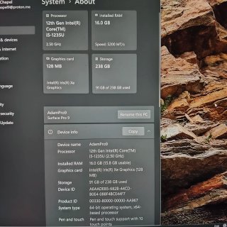 Surface Pro 9 16gb Black