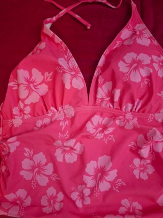 Tankini rosa estampado flores