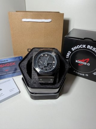 Reloj Casio G-Shock Negro y Plateado