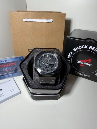 Reloj Casio G-Shock Negro y Plateado