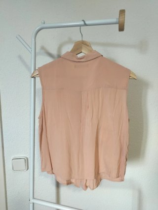Camisa Mango sin mangas rosa