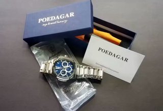 Reloj POEDAGAR Azul y Plateado