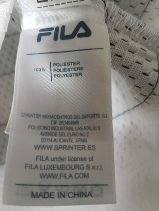 Camiseta Fila Blanca Talla L