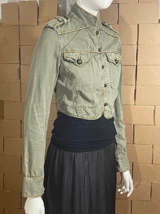 Cazadora militar Zara Y2K verde