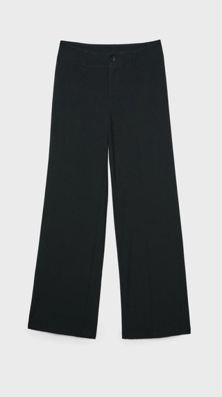 Pantalón negro traje ancho