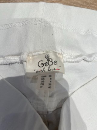 Pantalón premamá blanco talla 36