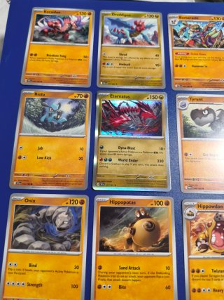 Lote 9 Cartas Pokémon Luta/Dragão