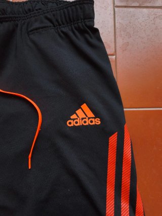 Pantaloni 3/4 Adidas supernova neri e arancioni L