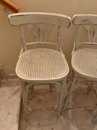 3 Taburetes de madera marca thonet