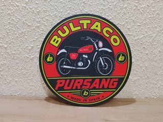 Cartel decorativo Bultaco Pursang 250 23 cm