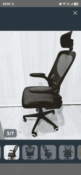 Silla ergonómica negra nueva a estrenar