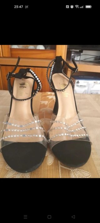 Sandalias negras mujer Talla 36.5