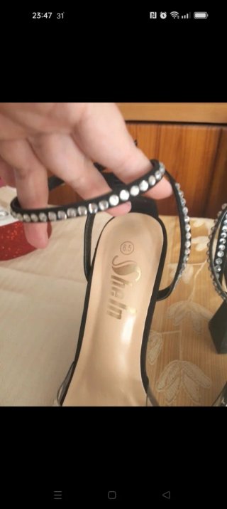 Sandalias negras mujer Talla 36.5
