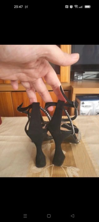 Sandalias negras mujer Talla 36.5