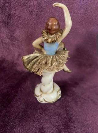 Figura Bailarina Dresden Porcelana