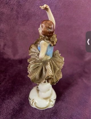 Figura Bailarina Dresden Porcelana