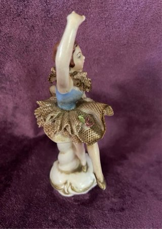 Figura Bailarina Dresden Porcelana