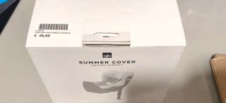 Funda para silla de tela blanca