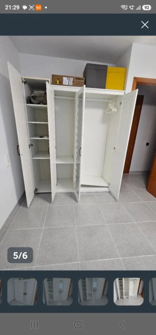 Armario 3 puertas + 1 estantería