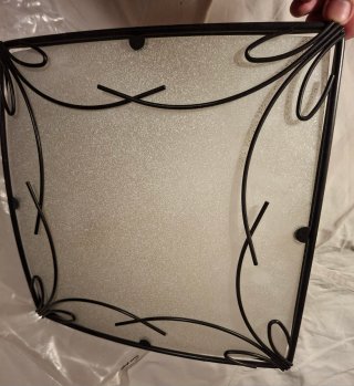 Plafon de techo cristal y metal