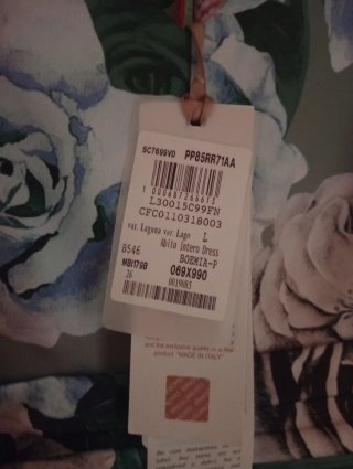 Abito lungo floreale Rinascimento