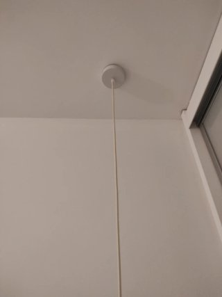 Lámpara colgante de cerámica beige