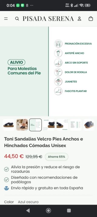 Zapatillas Ergonomicas Azul y Beige