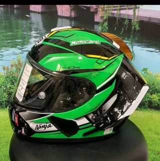 Casco Shoei  zx 1000 ninja Negro/Verde Talla M y S