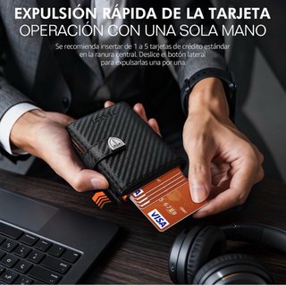Cartera Hombre Tarjetero RFID Monedero NUEVO