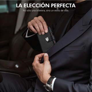 Cartera Hombre Tarjetero RFID Monedero NUEVO