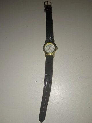 Reloj Vintage Bravo Quartz Mujer (Correa Negra)