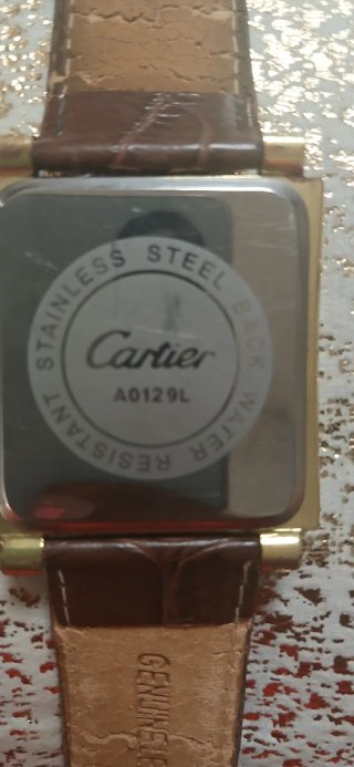 Reloj Cartier Dorado y Marrón
