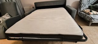 Sofá Cama Gris "italiano"