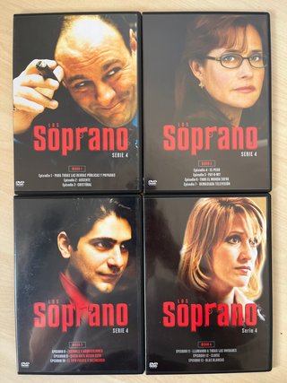 Los Soprano Temporada 4 DVD Caja y fundas sin DVD