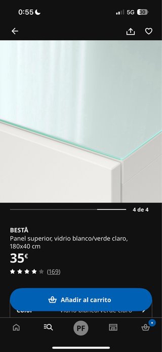 Mueble TV Besta Ikea Blanco