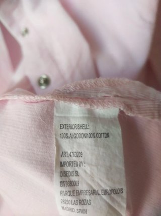 Camisa Micropana Rosa Pastel Amichi Vintage Y2K