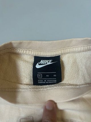 Felpa Nike Vintage Logo Ricamato Beige XL