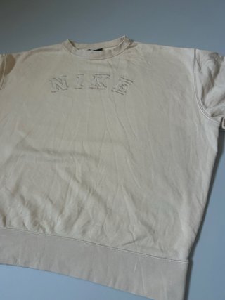 Felpa Nike Vintage Logo Ricamato Beige XL