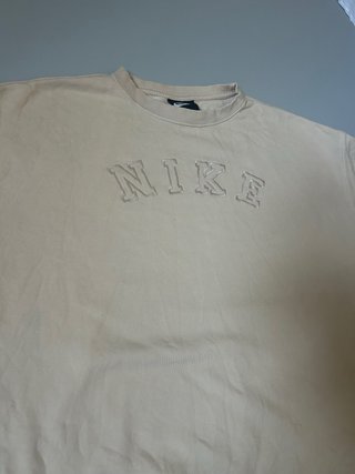 Felpa Nike Vintage Logo Ricamato Beige XL