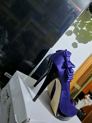 Tacones Menbur Morado Talla 41