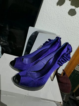 Tacones Menbur Morado Talla 41