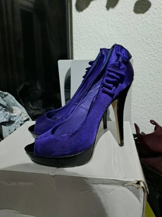 Tacones Menbur Morado Talla 41