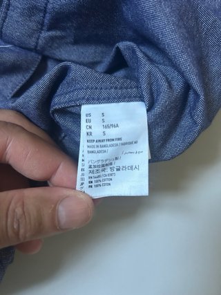 Camicia American Eagle Uomo Blu